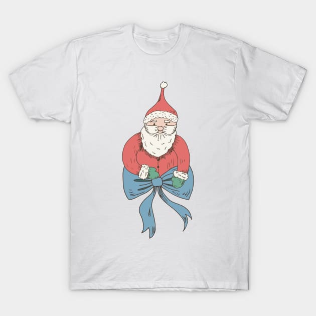 Santa Bow T-Shirt by SWON Design